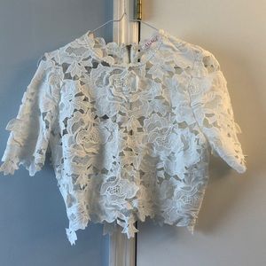 Lace crop top